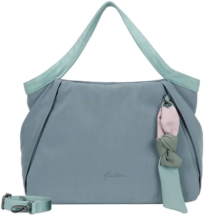 Fritzi aus Preußen Schoudertas Slouchy Sky Shopper Blue Lime Blauwgrijs