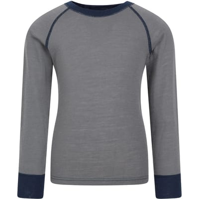 Mountain Warehouse Kinder/Kids Merino II Ronde Hals Base Layer Top (Grijs)