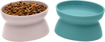 Verhoogde Voerbak voor Katten en Kleine Huisdieren - Stressvrij Eten en Drinken