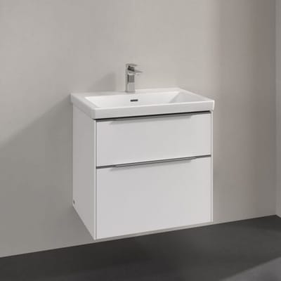 Villeroy & Boch Subway 3.0 vanity unit 62.2 cm, 2 drawers, handles glossy C57600VE