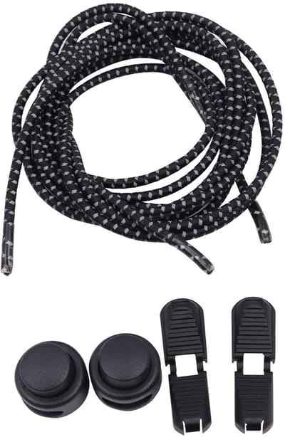 Dailygoods - Elastische schoenveters - Tieless rubberen veters - Verstelbaar en gemakkelijk - Geschikt voor volwassenen en kinderen - Handig voor laar...