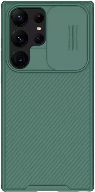 Geschikt voor Nillkin CamShield Samsung Galaxy S23 Ultra Hoesje Camera Slider Groen
