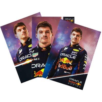 Red Bull schriften A5 - Max Verstappen