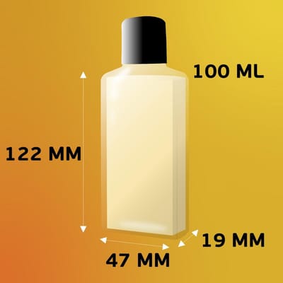 6 x Plastic Flessen 100 ml - Brievenbus Fles met Schroefdop zwart - 100% Gereycled HDPE Kunststof- Gerecycled HDPE Kunststof - Onbreekbaar - ca. 70% minder Co2 uitstoot door gerecycled materiaal - 6 stuks