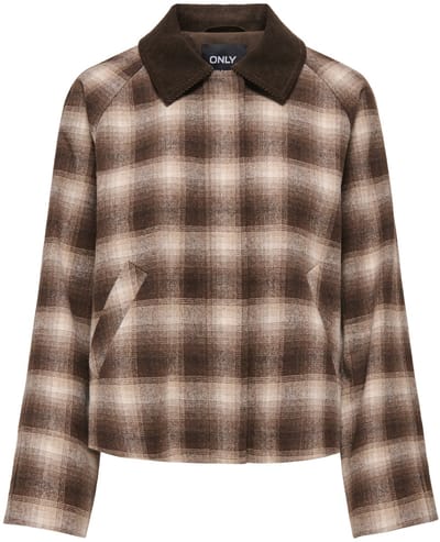 ONLY - ONLKINE CHECKED CORD JACKET CC OTW - Meisjes - Gewatteerde jassen