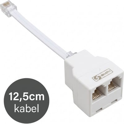 Smath® P1 Splitter RJ12 - Passieve Splitter voor Slimme Meter - Plug-and-Play - Geschikt voor P1 Meter - Laadpaal en Energiemeter