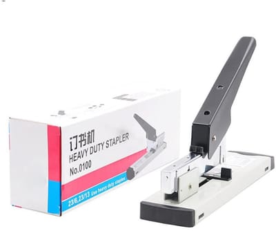 Dailygoods- Nietmachine Zware Gebruik - Aluminium - Ergonomisch Handvat - Hoge Efficiëntie - Kantoor Nietmachine - 28 x 10 x 7 cm