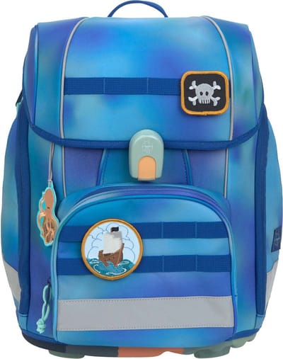 Lässig Schooltas School Set Boxy Unique Gradient Green / Blue Blauw