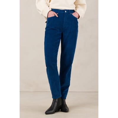 Kings Of Indigo Caroline Cropped Electric Blue Size: W25L29 | Straight Pants Outlet | Dames | Blauw