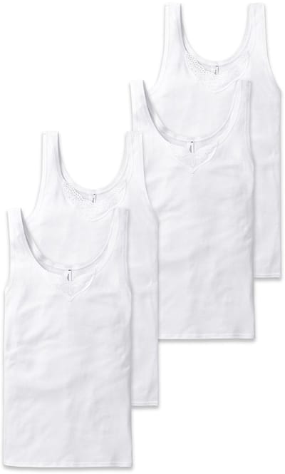 SCHIESSER Onderhemd Cotton Essentials 4P Verpakking van 4