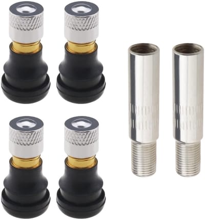 Cosensi - Dailygoods - Dailygoody - Scooter Tubeless Ventielen - Ventiel Stem Extenders - Rubber - Compatibel met G30 - Extensie voor M365 - Inclusief 4 ventiele...