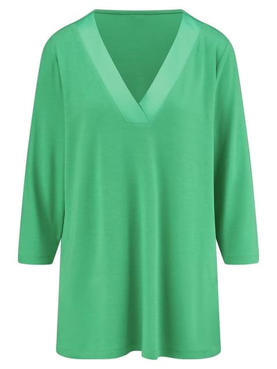 Shirt V-hals Van Emilia Lay groen
