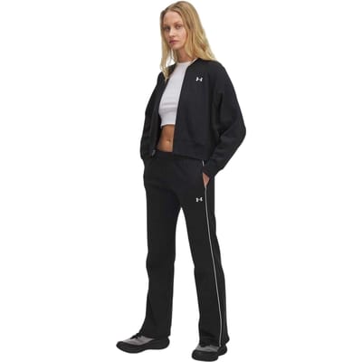 Under Armour Rival-joggingbroek met zijstrepen en uitlopende pijpen voor dames (Zwart)