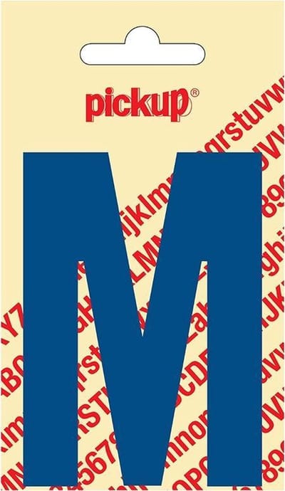 Pickup plakletter Nobel 90 mm blauw M - 31052090M