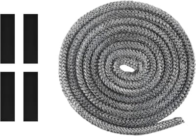 Sealing Tape voor Kachels en Haarden 6 mm x 2.5 m met 4 Verbindingstapes voor Optimale Isolatie