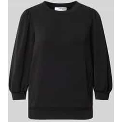Selected Femme Tenny 3/4 Sweat Top Tops & T-shirts - Zwart