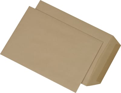 MAILmedia Versandtaschen B5 naßklebend, ohne Fenster,90 g-qm natron braun, Eigengewicht: 9,4 g (36106-7)