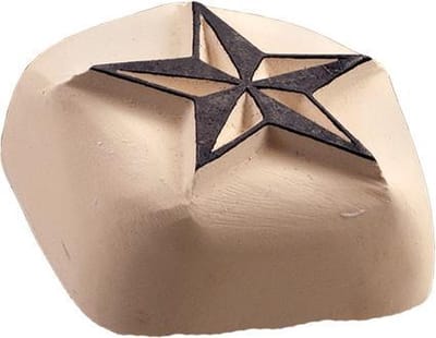 LaDot Tattoo Stempel Steen - L42 - Large - Ster - Nep Tattoo - Black Tattoo - Kinderen en Volwassenen