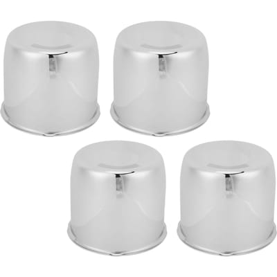 4 stuks 4.25in Wieldoppen Midden Staal Doorsteek Wieldop Midden Naafafdekking voor Vrachtwagen Aanhanger Camper SUV Wielen Velgen white