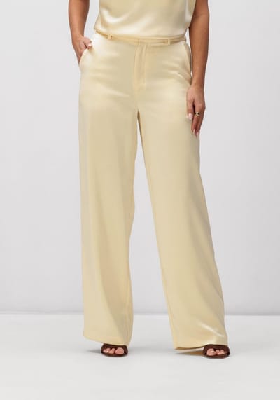 Notre-V Nv-hella Broeken Dames - Butter yellow - Maat XS