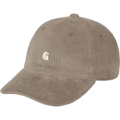 Baseballpet van corduroy met labelstitching model 'Harlem'