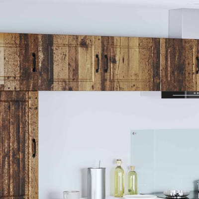 vidaXL - Wandkast - PORTO - Oudhout - 50 - x - 31 - x - 40 - cm - Bewerkt - hout