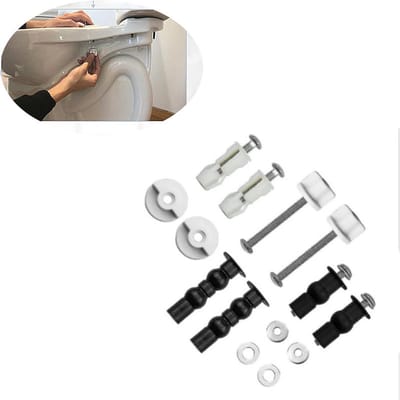 RVS Scharnier Vervangset - Toiletbrilscharnieren -Wc Bril Onderdelen-voor toiletbril-Toilet Accessoires- Stevig
