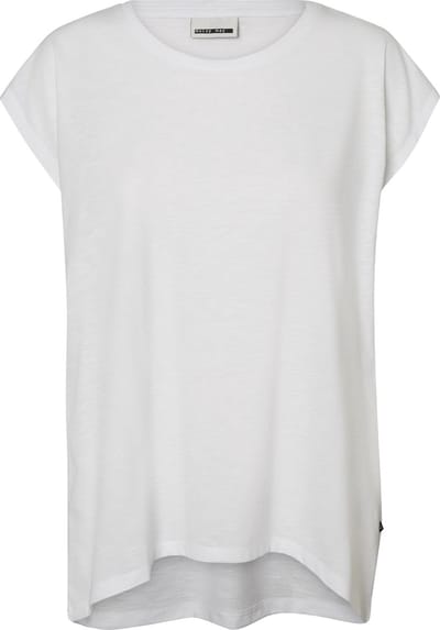 Noisy may T-shirt Nmmathilde S/s Loose Long Top Fwd N 27002573 Bright White Dames Maat - S