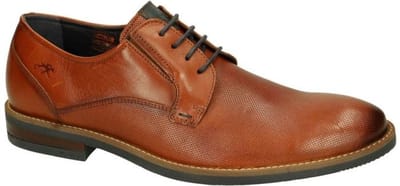 Fluchos -Heren - cognac/caramel - geklede lage schoenen - maat 41
