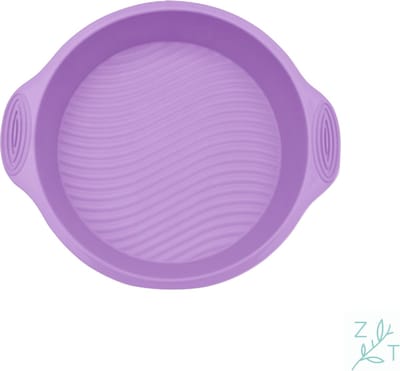 Ronde bakvorm - Silicone - Taart vorm - Gebak - Cake - Koekjes - Dessert - Toetjes - Quiche - Goede kwaliteit - Anti kleeflaag - Bakken - Pastel paars