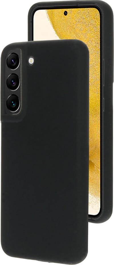 Mobiparts hoesje geschikt voor de Samsung Galaxy S22 Plus - Siliconen - Zwart