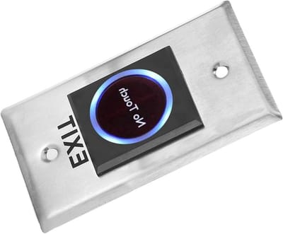 Infrarood Deurknop - Sensor Schakelaar - Toegangscontrole - Contactloos Bediening - 12 cm breed - Metaal