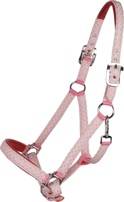 Pagony Jetset Halster - Maat: Pony - Roze - Nylon