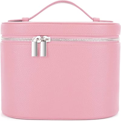Toilettas en make-uptas voor vrouwen - Organizer met verwijderbare verdeler - Z-roze 20cm