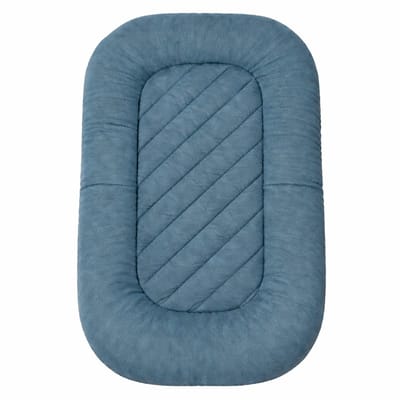 Honeybears Babynestje – Babynest meisjes/jongens - Zacht Babynestje – Wasbaar baby nestje - Blauw, groen – 75 x 45 cm