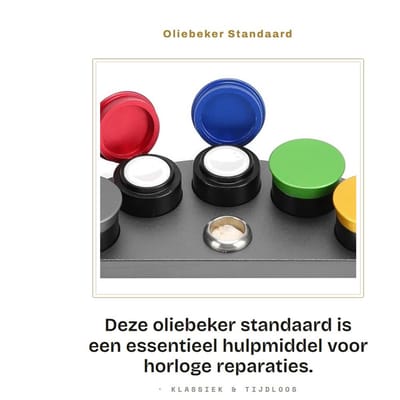 Dailygoods- Oliebeker - Legering - Horloge Repareren - Onderdeelaccessoire - Smeermiddel Aanbrengen - 11,6 cm Lengte - Veelzijdige Toepassing - Horlogeolie