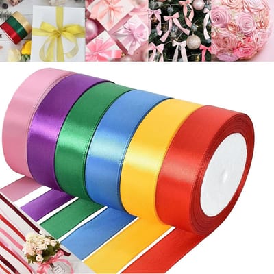 Satin Cadeaulint 22M x 40mm Breed, Perfect voor Huwelijksdecoratie, Kerstversiering en Creatieve Knutselprojecten