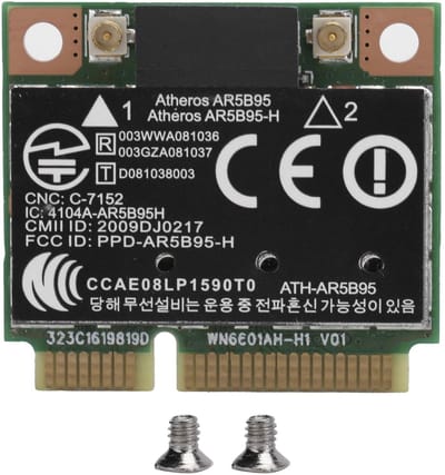 Dailygoody - Atheros AR9285 Mini PCI-E Netwerkkaart - Draadloze Internetverbinding - Voor Laptops - 150 Mbps - Hoge prestaties - Betrouwbare conn