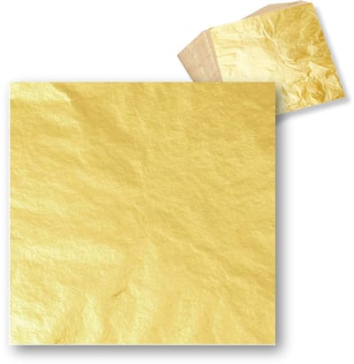 Purepeak Bladgoud Vellen Set 100 Stuks - 16 x 16 cm - Imitatie - Bladmetaal