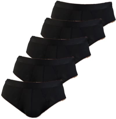 BamBella ® - Ondergoed - 5 stuks - maat S/M - onderbroek kort zwart kort heren onderbroeken man