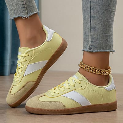 Casual comfortabele dames platte schoenen met zool   Luipaardprint Kleurafstemming Sportief Veelzijdig Ademend Waterdicht Draag -.. 36 brown