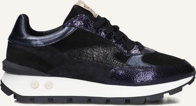 Floris Van Bommel Sfw-10098 Blokki Sneakers - Suède - Dames - Blauw - Maat 39,5