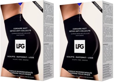 LPG - Endermologie - cosmeotextiel - corsaire nuit detox nachtbroekje - duo pack
