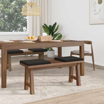vidaXL - Bankkussen - 4 - st - Sherpa - Stof - Zwart - Diepte - 35 - cm