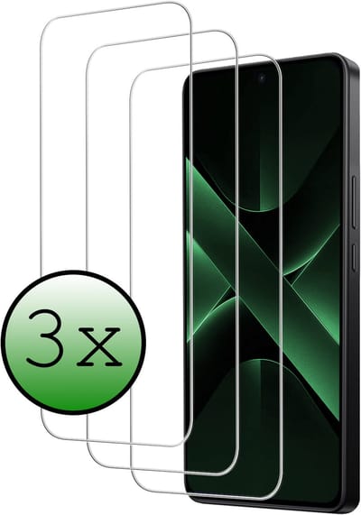 Screenprotector - 3 Stuks Geschikt voor Xiaomi Poco X7 Pro - Extra Sterk - Beschermglas - Gehard Glas - Tempered Glass - Screen Protector