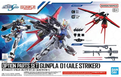 Verzamelfiguur Bandai HG 1/144 OPTION PARTS SET GUNPLA 01 (AILE STRIKER) Plastic Animatie en anime