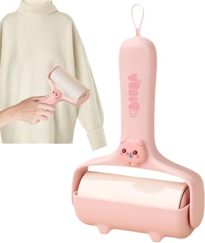 Plakroller Kleding - Plakkerig Apparaat - Haren Verwijderen - Lichtgewicht Ontwerp - 18.4 cm - Grijs