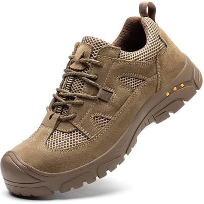 Heren Zomer Werkschoenen Ademend Veiligheidsschoenen met Stalen Neus Heren Werksneakers Puncture-Proof Onverwoestbare Schoenen Veiligheidsschoeisel 41