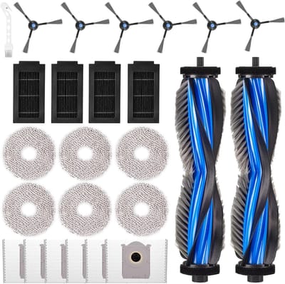 Reserveonderdelen Robotstofzuiger - Accessoireset Stofzuiger - Grondige Reiniging - Anti-klit Hoofdborstel - 25-delig - Wit