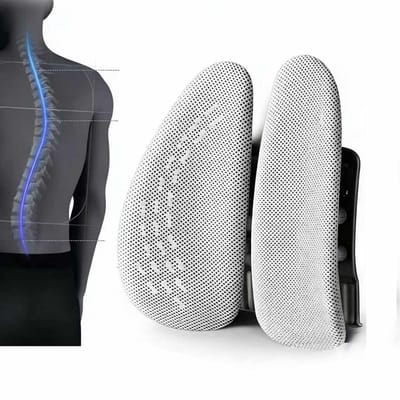 Ergonomische Rugkussen-Ergonomische Rugsteun Auto-extra dicht lendenkussen-Rugsteun Onderrug-Zitkussen Orthopedisch-Voor Bureaustoelen,Kantoor,Vloerzit en Thuiswerken (Grijze)